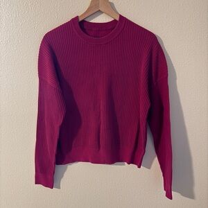 Lululemon Ribbed Pink Sweater